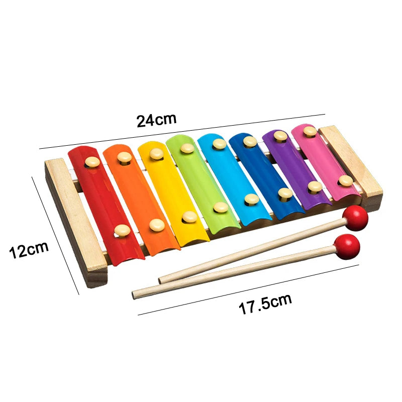 6-in-1 Wooden Educational Toy Set for Toddlers – Complete Montessori Learning & Activity Kit