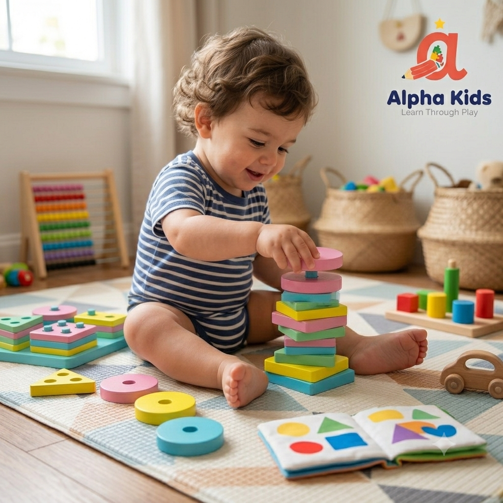 Wooden Shape Sorter Puzzle – Educational Learning Toy for Toddlers