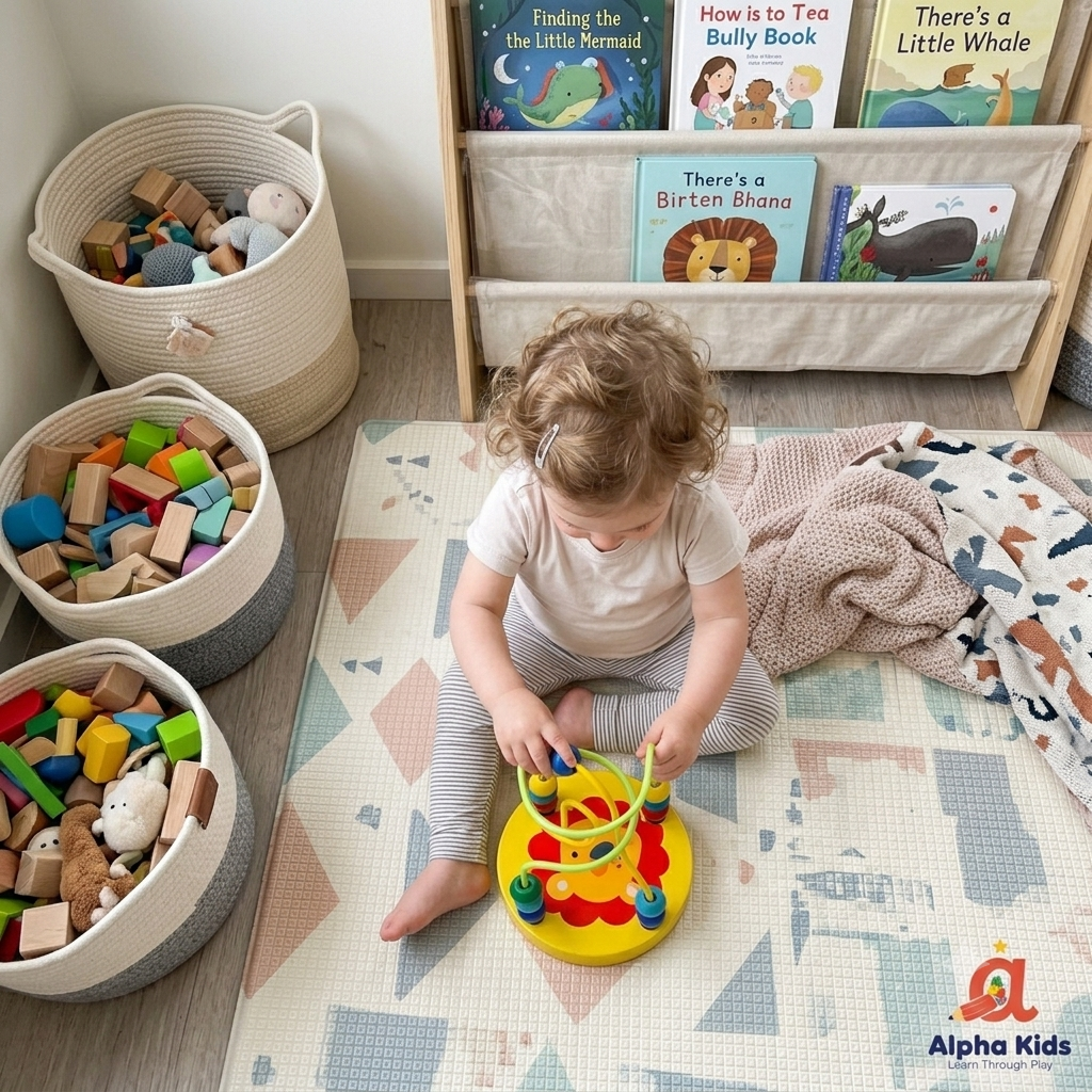 3-in-1 Wooden Educational Toy Bundle for Toddlers | Baby Essentials Sensory Set with Wooden Caterpillar, Beads Maze & Rainbow Stacking Tower | Montessori Fine Motor Skills Toys