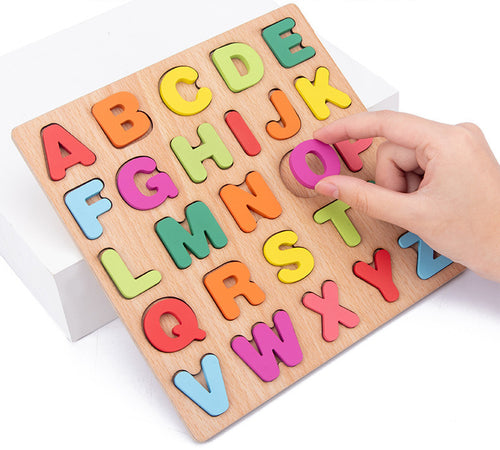 5-in-1 Wooden Educational Toy Bundle for Kids 🎁 | Alphabet, Numbers, Shape Sorter, Rainbow Tower & Clock | Montessori Learn & Play Set